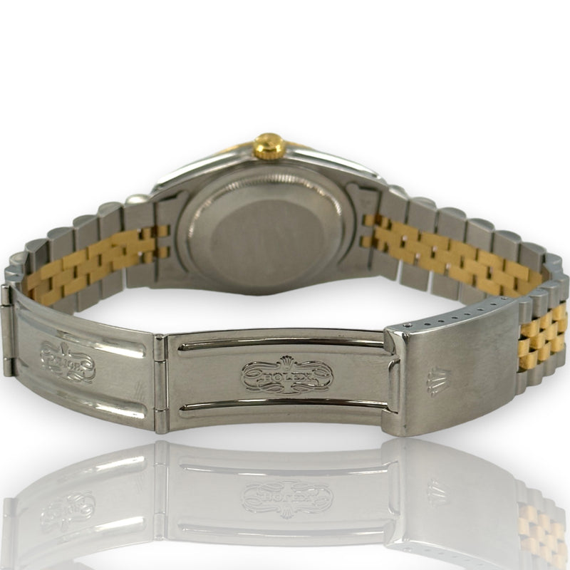 Rolex Datejust 16233 Champagne Diamond Dial 36mm 1991 Steel & Gold Watch