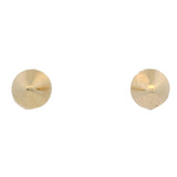 Solid 14k Yellow Gold Cone Triangle Classic Stud Earrings