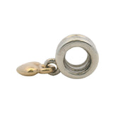 Pandora Solid 925 Sterling Silver and 14k Yellow Gold Dangle Slider Charm