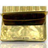 Vintage Tiffany & Co Art Deco Era Solid 14kt Yellow Gold Money Clip Monogrammed "MDG"