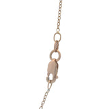 Le Vian Solid 14kt Rose Gold and White and Brown Diamond Heart Pendant Necklace 18.5"