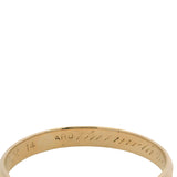 Vintage 1942 Solid 14kt Yellow Gold Classic Stackable Wedding Band Ring Size 8
