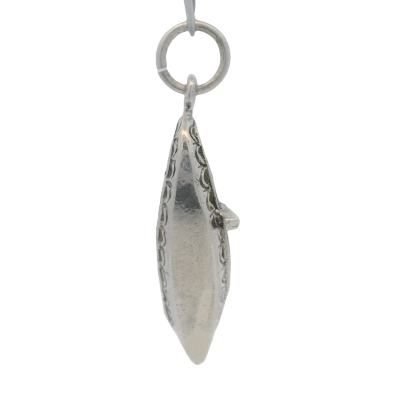 Vintage 925 Sterling Silver Travel Gondola Boat 3D Detailed Charm Pendant