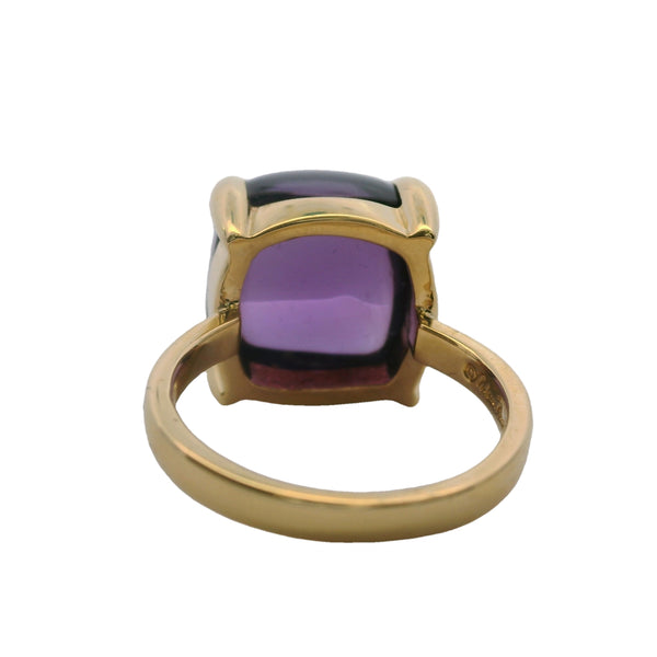 Vintage Tiffany & Co Paloma Picasso Sugar Stack Loaf Cabochon Amethyst Ring In 18kt Yellow Gold Size 5