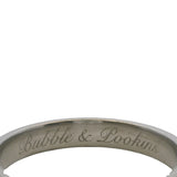 Cartier 4mm Solid Platinum 1895 Wedding Band Ring With Added Stippled Texture Size 10.75