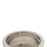 Vintage c.2000 Cartier 18kt White Gold C de Cartier Double C Ring Band Size 5