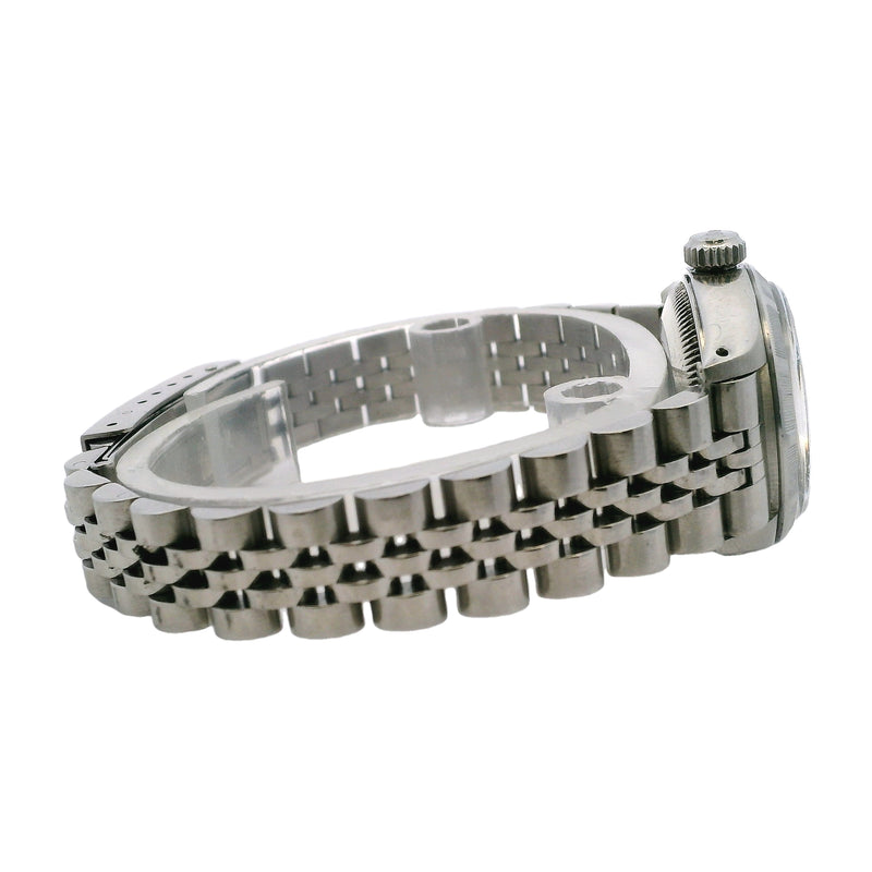 Rolex 6919 26mm Stainless Steel Datejust Black Dial Jubilee Band Watch