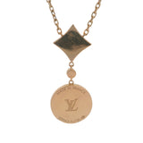 Louis Vuitton Solid 18kt Rose Gold MOP and Diamond Star Color Blossom Drop Necklace 18"