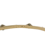 Armenta Solid 18kt Yellow Gold and Sterling Crivelli and Granulation Bangle Bracelet 7.75"