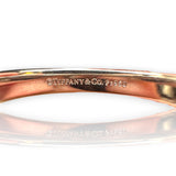 Tiffany & Co Together Collection Solid 950 Platinum Milgrain 3mm Band Wedding Engagement Ring Size 6.5