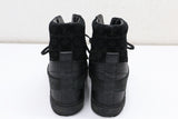 Louis Vuitton Black Leather Embossed Suede Sneakers Womens Size 38.5/US 8.5
