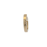 Solid 14kt Yellow Gold and 0.24ctw Diamond Snap Closure Single Hoop Earring