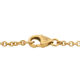 Cartier Solid 18kt Yellow Gold LOVE Interlocking Rings 7" Chain Bracelet