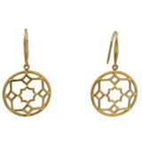 Rare Tiffany & CO Paloma Picasso Zellige Marrakesh Solid 18kt Yellow Gold Drop/Dangle Earrings