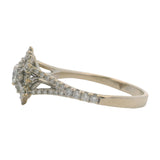 Disney Enchanted 14k White Gold Diamond Elsa Snowflake Engagement Ring Size 8