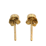Mejuri 14kt Yellow Gold Round Bezel Set Natural Diamond 0.2ctw 4mm Stud Earrings