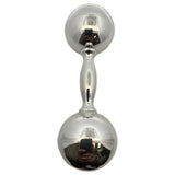 Vintage Tiffany & Company Sterling Silver Barbell Baby Rattle 4.4" Mono