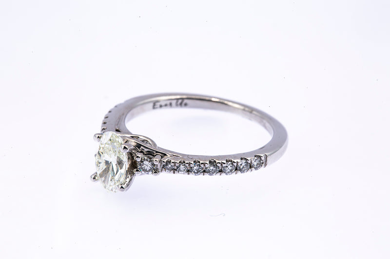 Kay Ever Us Collection Diamond 5/8 CT TW 14K 585 White Gold Engagement Ring Sz 5