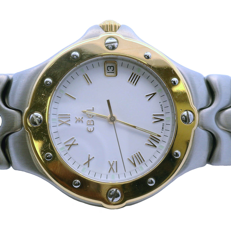 Ebel Sportwave E6187631 36mm Stainless Steel 18kt Yellow Gold Quartz Watch