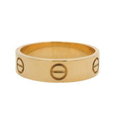Cartier Solid 18kt Yellow Gold Classic Model LOVE Screw Band Ring Size 9 59