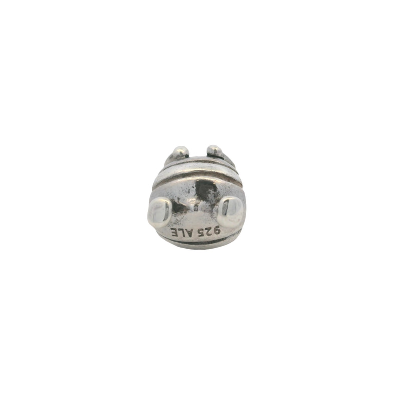 Pandora Retired 925 Sterling Silver and 14kt Crown Queen Bee Slider Charm