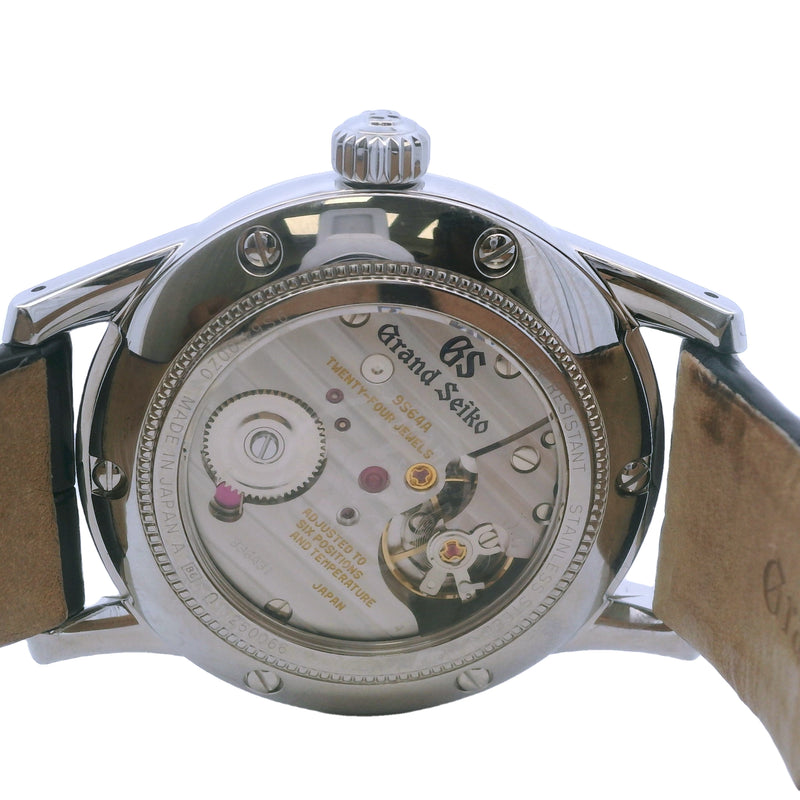 Grand Seiko Elegance SBGW283 37mm Steel Leather Watch B&P