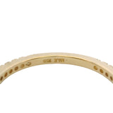 14kt Yellow Gold and CZ Cubic Zirconia 3/4 Eternity Stackable Band Ring