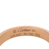 Cartier Love Collection Solid 18kt Rose Gold Small Model Love Screw Ring Size 5.75