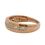 Le Vian Solid 14kt Rose Gold and Channel Set 0.50ctw Diamond Wedding Band Size 9