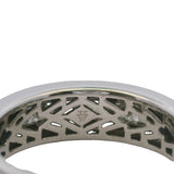 Vera Wang Love Solid 14kt Gold and Princess Cut Diamond Channel Set 7.2mm Band Ring With Side Sapphires