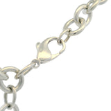 Retired Tiffany & Co 925 Sterling Silver Heart Tag Cable Chain Bracelet 7.5"