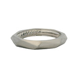 Rare Retired David Yurman Solid 950 Platinum Faceted 4mm 12g Band Ring Size 11
