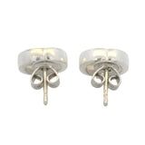 Gucci Solid 925 Sterling Silver Interlocking G Logo Stud Earrings