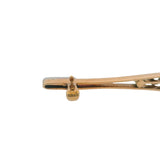 Antique Edwardian Solid 14kt 2-Tone Gold, Old Euro Diamond, and Pearl 3" Bar Pin Brooch