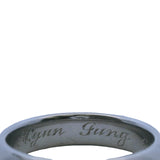1990s Tiffany & Co Solid 950 Platinum 4.6mm Tiffany Forever Wedding Band Size 6.75