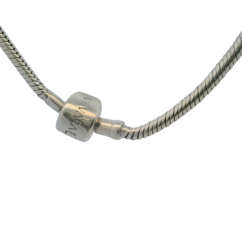 Vivara Brazillian Jewelry 925 Sterling Silver 8.5" Classic Snake Charm Bracelet