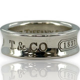Vintage 1997 Tiffany & Co 1837 Collection Medium 6.8m Thick Band Ring