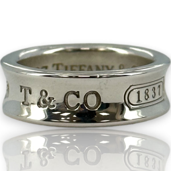 Vintage 1997 Tiffany & Co 1837 Collection Medium 6.8m Thick Band Ring