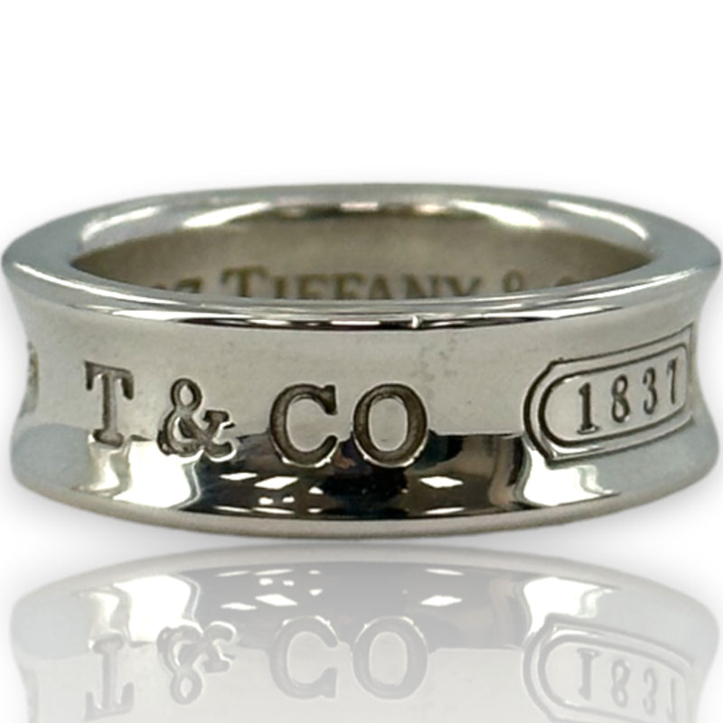 Vintage 1997 Tiffany & Co 1837 Collection Medium 6.8m Thick Band Ring