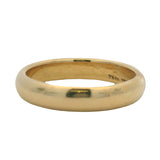 Vintage 1990 Tiffany & Co Solid 18kt Yellow Gold Classic Comfort Bland Ring Size 8.5