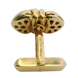 Bulgari Bvlgari Solid 18kt Yellow Gold Doppio Cuore Knot 19g Cufflinks Made in Italy