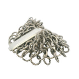 Retired David Yurman Solid 925 Sterling Silver Atlas Chainmail Wide 7.25" Bracelet