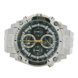 Bulova Precisionist 262khz 96B175 46mm Black Silver Dial Stainless Steel Watch