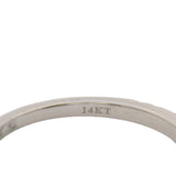 Vera Wang Love 14kt White Gold 1/4ctw Diamond 2mm Stackable Wedding Band Ring