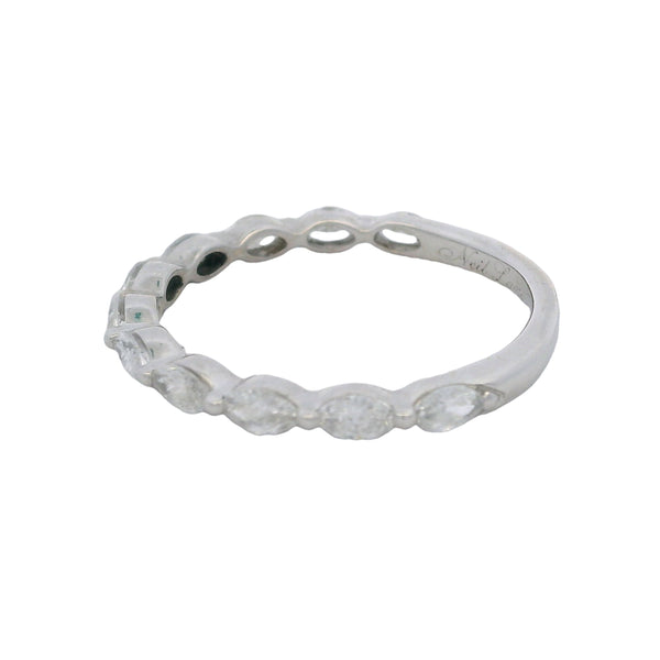 Banda de Media Eternidad Neil Lane Premiere de Oro Blanco de 14kt con Diamantes Marquesa Talla 6