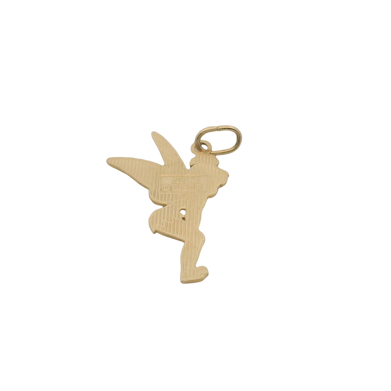 Vintage Disney Solid 14kt Yellow Gold Tinkerbell Pendant