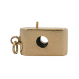 Vintage Solid 14kt Yellow Gold 3D Camera Dangle Charm