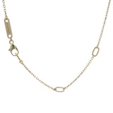 Pandora Solid 14kt Yellow Gold Lab Grown Diamond Horseshoe Pendant on 17.5" Chain