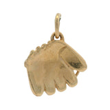 Vintage Solid 14kt Yellow Gold Baseball Glove Mitt Sports Charm
