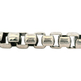 Retired David Yurman Solid 925 Sterling Silver Box Chain 9" 7mm Bracelet